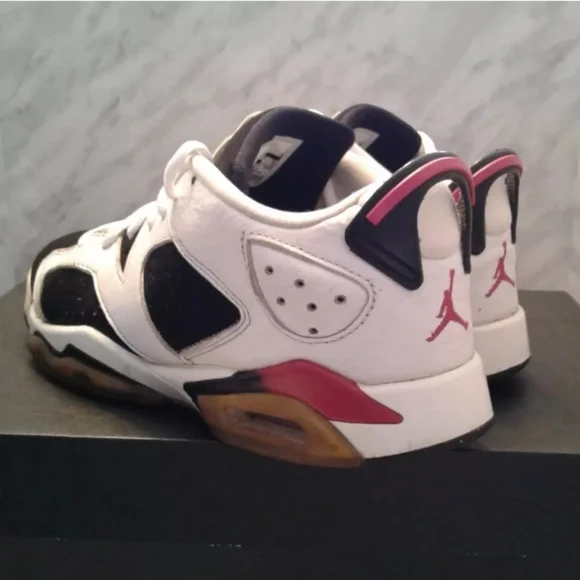 Nike Air Jordan 6 Retro GS 7Y Fuchsia Black White womens sz 8.5 mens 7 768878 - Picture 4 of 6